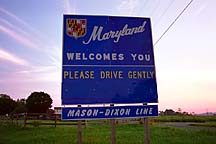 [ The Mason-Dixon line / Maryland border ]