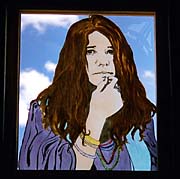 [ Janis Joplin window at Yasgur's farm.  8/19/97
]