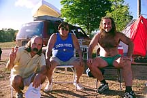 [ Ron, Vinnie Blackbear, and Malte.  8/19/97
]